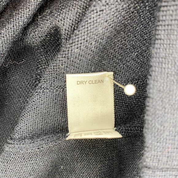 Banana Republic Sweater Mens Large Blue Fine Italian Merino Wool Preppy V-Neck - Picture 5 of 16